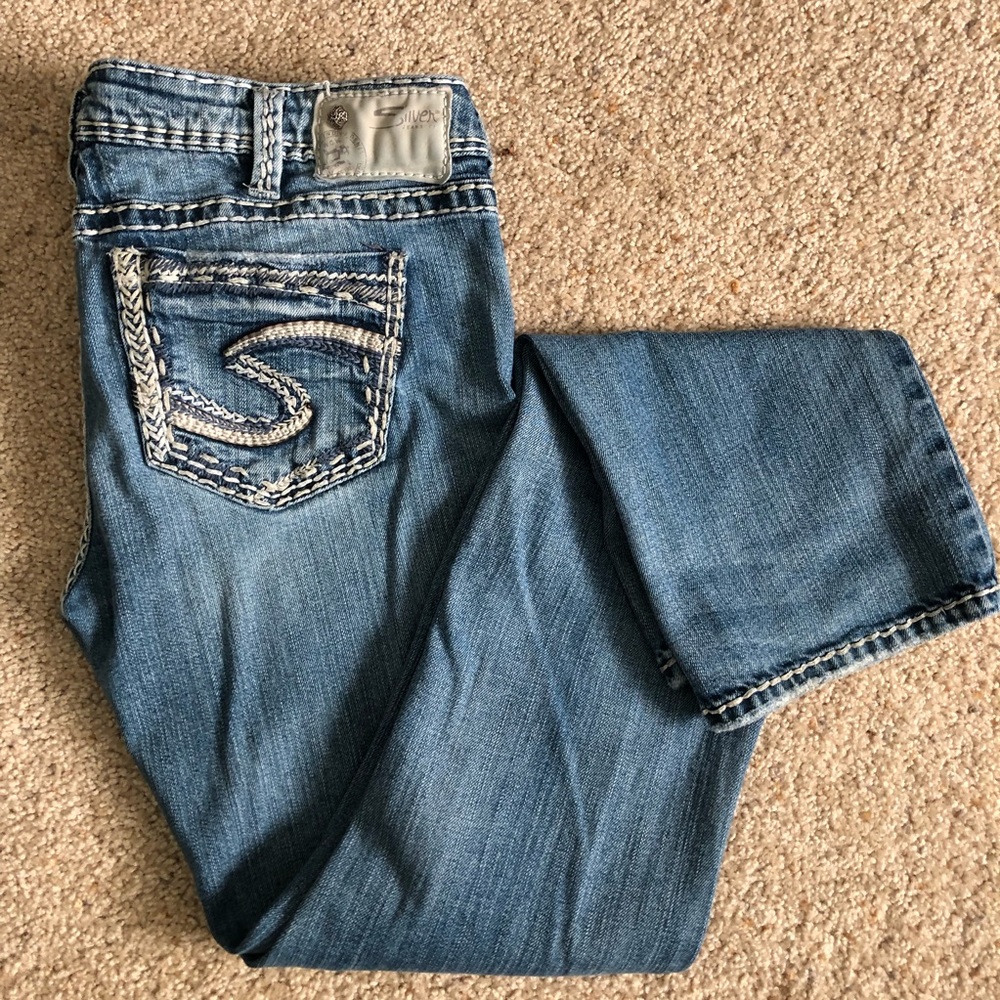 Silver women’s jeans